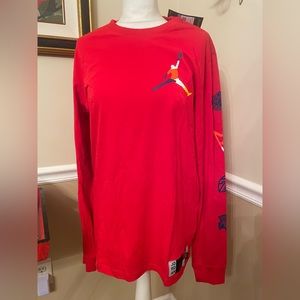 NEW Nike Jordan Sport DNA HBR Long Sleeve Crew T-Shirt Men's Medium